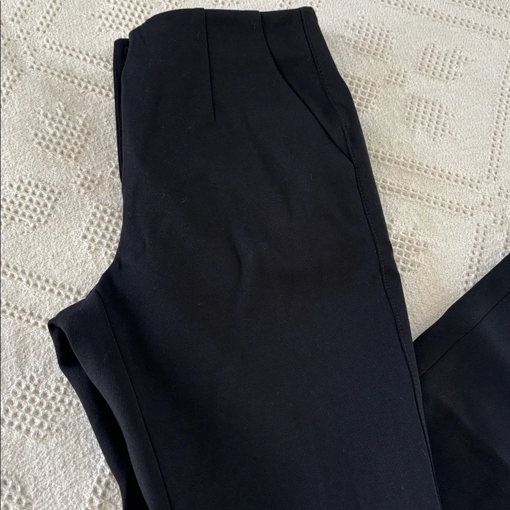 WHBM Black Stretch Extra High-Rise Slim Boot Trouser Size 6P NWT‎